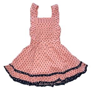 Scotch & Soda All over Print Pinafore Girl's Sundress size 8 NEW